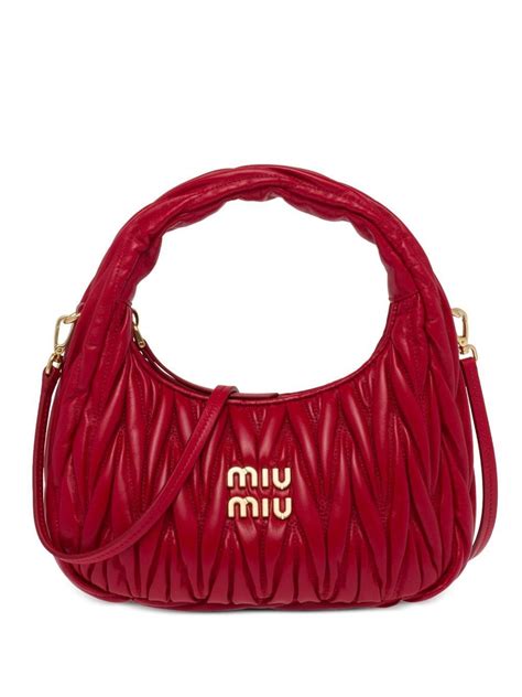 miu miu mini wander|Miu Miu Mini Wander Matelassé Shoulder Bag .